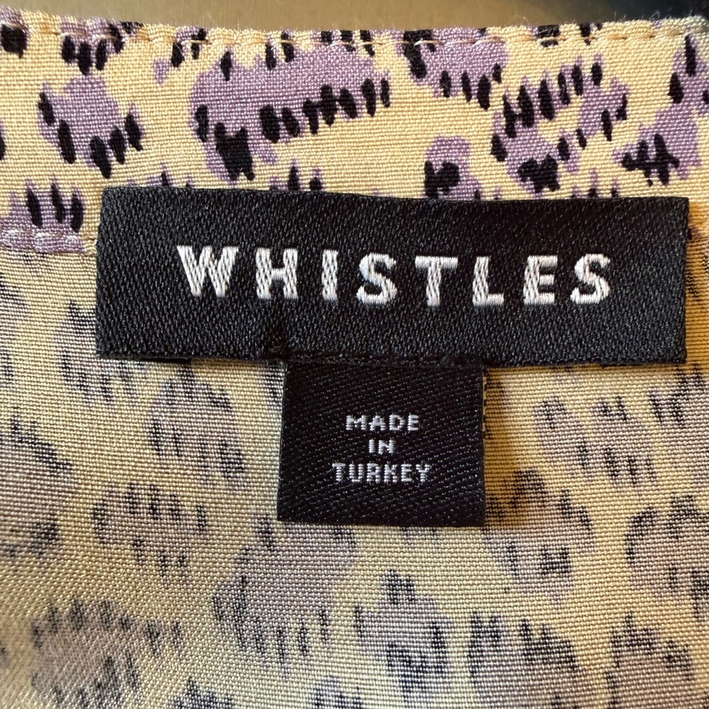 Whistles Midi Dress with Purple Leopard Print NWOT - Picture 7 of 8